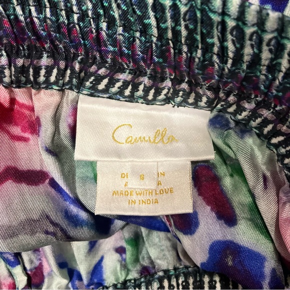 Camilla Wide Leg Silk Pants Mighty Meow - Picture 5 of 6